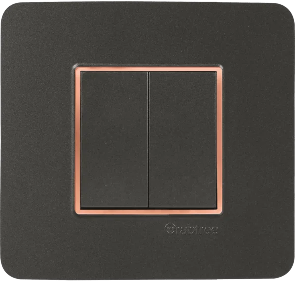Havells 4M Signia PC Rose Bezel Cmb plate
