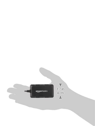 (Open Box) Amazon Basics Hi-Speed 4 Port Ultra Slim USB 2.0 Hub for Laptops and Computers (Black)