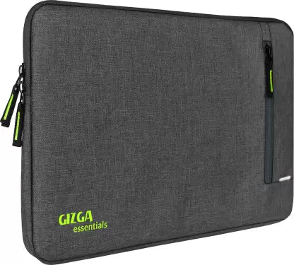 Gizga Essentials 15.6 Inch Laptop Sleeve, Protective, Nylon Fabric Laptop Bag (Grey)
