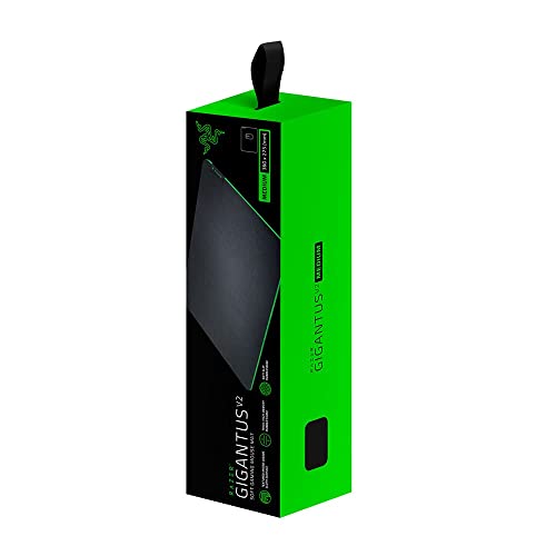 (OPEN BOX)Razer Strider - L Multilayer Synthetic Leather, Foam Padding, Head Cushion, Height Adjustable, Black/Green (RZ02-03810200-R3M1)