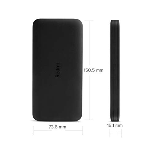 (Open Box)Redmi Lithiumpolymer 10000 Mah Fast Charging Slim Power Bank (Black, 10W Fast Charging, Dual Ports)
