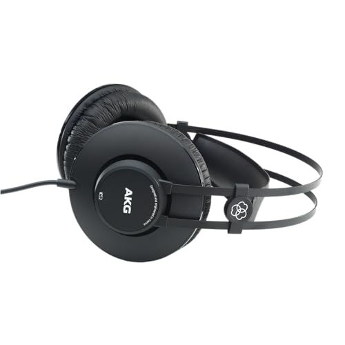 (Open Box) AKG K52 Closed Back Headphones,Wired,Black