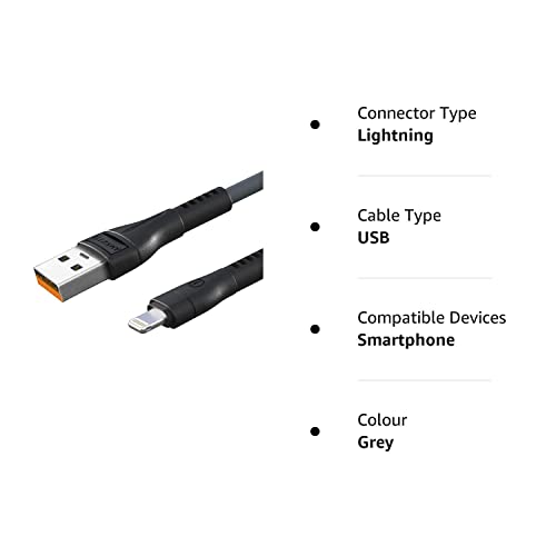 (Open Box) Amkette 30 Pin to USB Charging & Data Sync Cable for iPhone 3G/3GS/4/4s/iPad 1/2/3, iPod Nano 5th/6th Gen and iPod Touch 3rd/4th Gen -1.5m (Black)