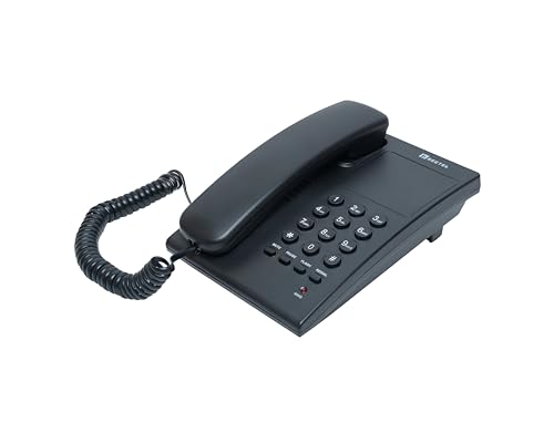 (Open Box) Beetel B11 Corded Landline Phone, Ringer Volume Control, LED for Ring Indication, Wall/Desk Mountable, Classic Design, Clear Call Quality, Mute/Pause/Flash/Redial Function (Made in India)(Black)(B11)