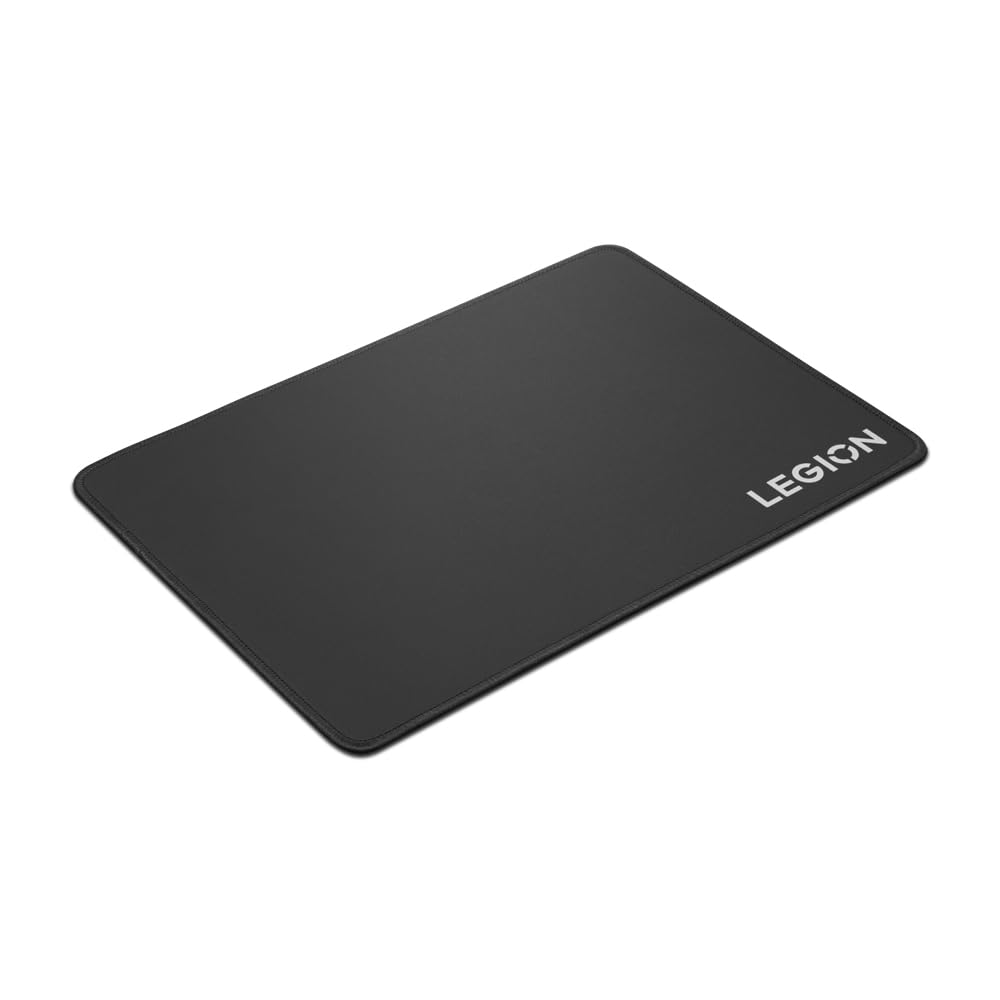 (OPEN BOX)Lenovo Legion Gaming Cloth Mouse Pad | Skid-Proof Rubber Base | Durable Braided Locked Edge Design| Durable high-Density, Water Repellent Microfiber