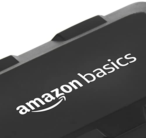 (Open Box) Amazon Basics Hi-Speed 4 Port Ultra Slim USB 2.0 Hub for Laptops and Computers (Black)