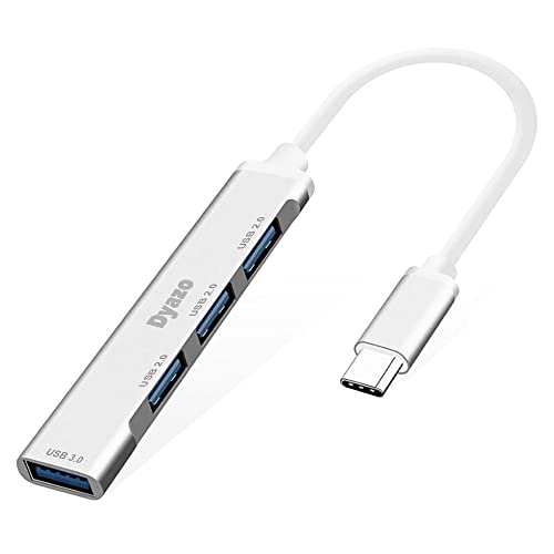 (Open Box)Dyazo 3-Port USB Data Hub High Speed Splitter Plug/Box/Adapter Expansion, Small, Compact, Universal Data Transfer, Wide Compatibility: Windows, Mac OS (Black)