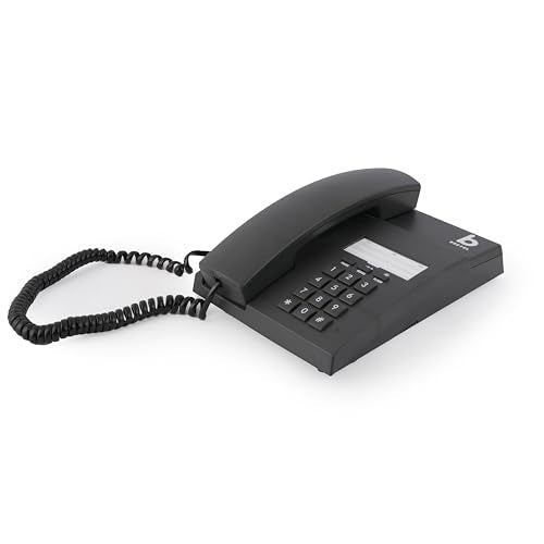 (Open Box) Beetel B11 Corded Landline Phone, Ringer Volume Control, LED for Ring Indication, Wall/Desk Mountable, Classic Design, Clear Call Quality, Mute/Pause/Flash/Redial Function (Made in India)(Black)(B11)