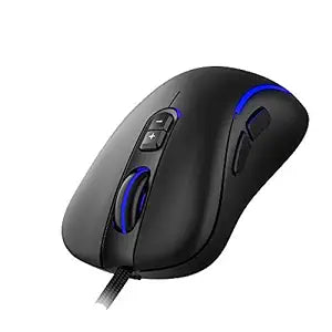 (Open Box) Ant Esports GM270W Optical Wired Gaming Mouse with 7 Programmable Buttons and 3200 Adjustable DPI - Black - USB