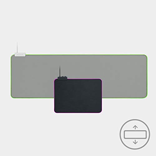 (OPEN BOX)Razer Strider - L Multilayer Synthetic Leather, Foam Padding, Head Cushion, Height Adjustable, Black/Green (RZ02-03810200-R3M1)