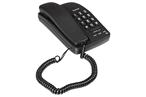 (Open Box) Beetel B11 Corded Landline Phone, Ringer Volume Control, LED for Ring Indication, Wall/Desk Mountable, Classic Design, Clear Call Quality, Mute/Pause/Flash/Redial Function (Made in India)(Black)(B11)