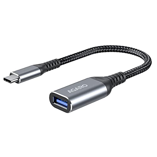 AGARO Micro USB to USB A Female OTG Adapter- (Metallic Grey)
