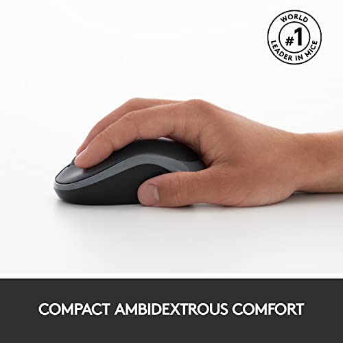 (Open Box)Logitech MK275 USB Wireless Keyboard and Mouse Set for Windows, 2.4 GHz Wireless, Compact Wireless Mouse, 8 Multimedia & Shortcut Keys, 2-Year Battery Life, PC/Laptop - Black