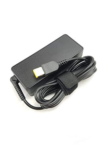 (OPEN BOX)Lenovo 65W USB Slim Tip Rectangular pin Laptop Adapter/Charger with Power Cord for Select Models of Lenovo Laptops (888015000, Black)
