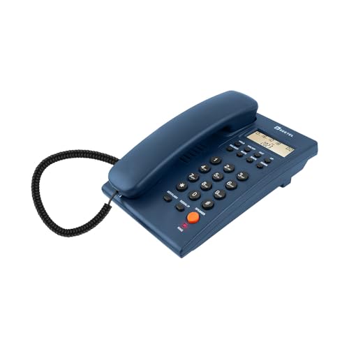 (Open Box) Beetel B11 Corded Landline Phone, Ringer Volume Control, LED for Ring Indication, Wall/Desk Mountable, Classic Design, Clear Call Quality, Mute/Pause/Flash/Redial Function (Made in India)(Black)(B11)