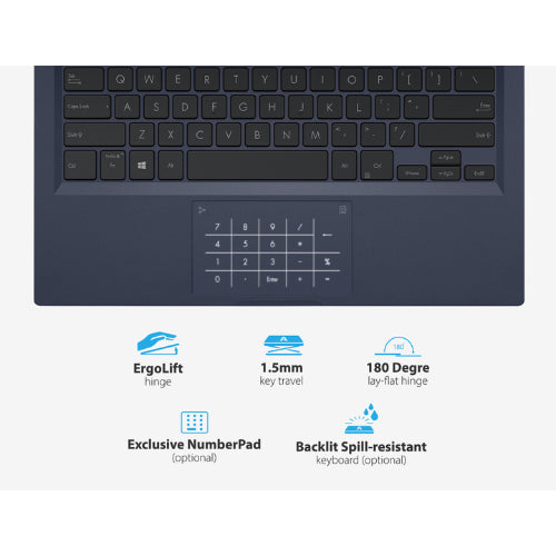 (Brand Refurbished) Asus Expertbook Laptop B1400CEAE-EK2319R (Intel® Core™ i5-1135G7 processor/8G DDR4 on board/512GB M.2 NVMe™ PCIe Ssd/Windows 10 Pro/Intel®UHD Graphics/14 inch)