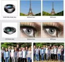 (Open Box) Tizum 4 in 1 Lens 198 Fish eye+0.63X Super Wide Angle+15X