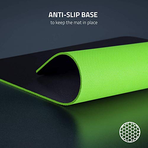 (OPEN BOX)Razer Strider - L Multilayer Synthetic Leather, Foam Padding, Head Cushion, Height Adjustable, Black/Green (RZ02-03810200-R3M1)