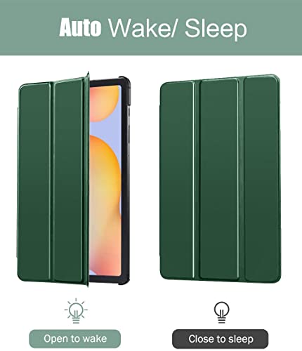 (Open Box)SwooK Case Compatible with Galaxy Tab S6 Lite 10.4 2020, Stand Cover with Translucent Frosted PC Back Shell Fit Samsung Galaxy Tab S6 Lite 10.4 2020 SM-P610/P615 (S6 lite 10.4 Inch, Aqua)