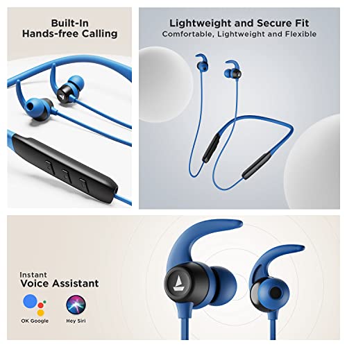 (Open Box)boAt Rockerz 255 Touch Neckband with Full Touch Controls,Spatial Audio,Up to 30H Playtime,ASAP Charge,Beast Mode,Enx Technology(Deep Blue),in-Ear,Bluetooth