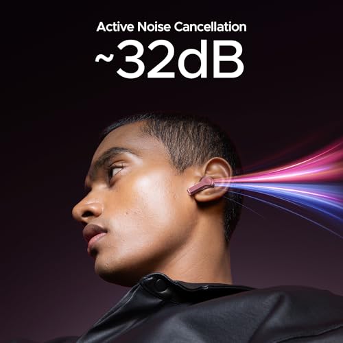 (Open Box) boAt Nirvana Space w/ 360º Spatial Audio, ANC Up to 32dB, 100hrs Playback, 4 Mics with AI-ENx™, Hearables App, Adaptive EQ, in-Ear Detection, DLC Drivers Truly Wireless in Ear Earbuds