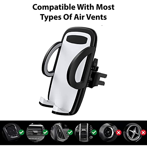 (Open Box) ELV Car Mount Adjustable Car Phone Holder Universal Long Arm, Windshield for Smartphones - Black