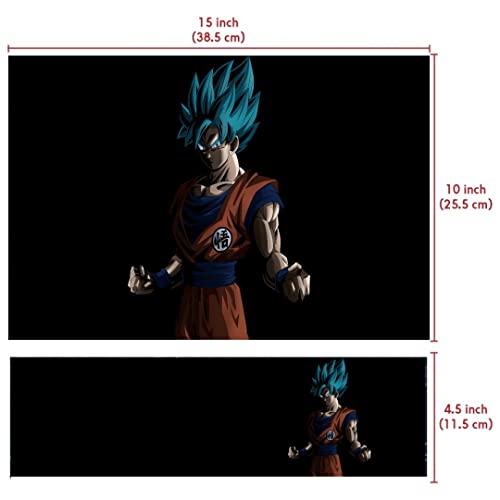 (Open Box) ANCIARY Full Laptop Skin Bubble-Free HD Quality Sticker for Laptops Upto 15.6" Compatible with Apple/Dell/HP/Lenovo/Acer/Asus/Sony (Dustproof|Waterproof|Scratchproof|Reusable) - Goku