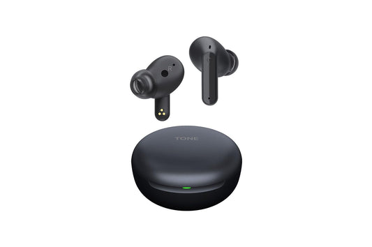 (Open Box) LG Tone Free FP5 - Enhanced Active Noise Cancelling Bluetooth Truly Wireless in Ear Earbuds with mic (Black)