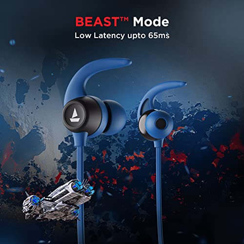 (Open Box)boAt Rockerz 255 Touch Neckband with Full Touch Controls,Spatial Audio,Up to 30H Playtime,ASAP Charge,Beast Mode,Enx Technology(Deep Blue),in-Ear,Bluetooth