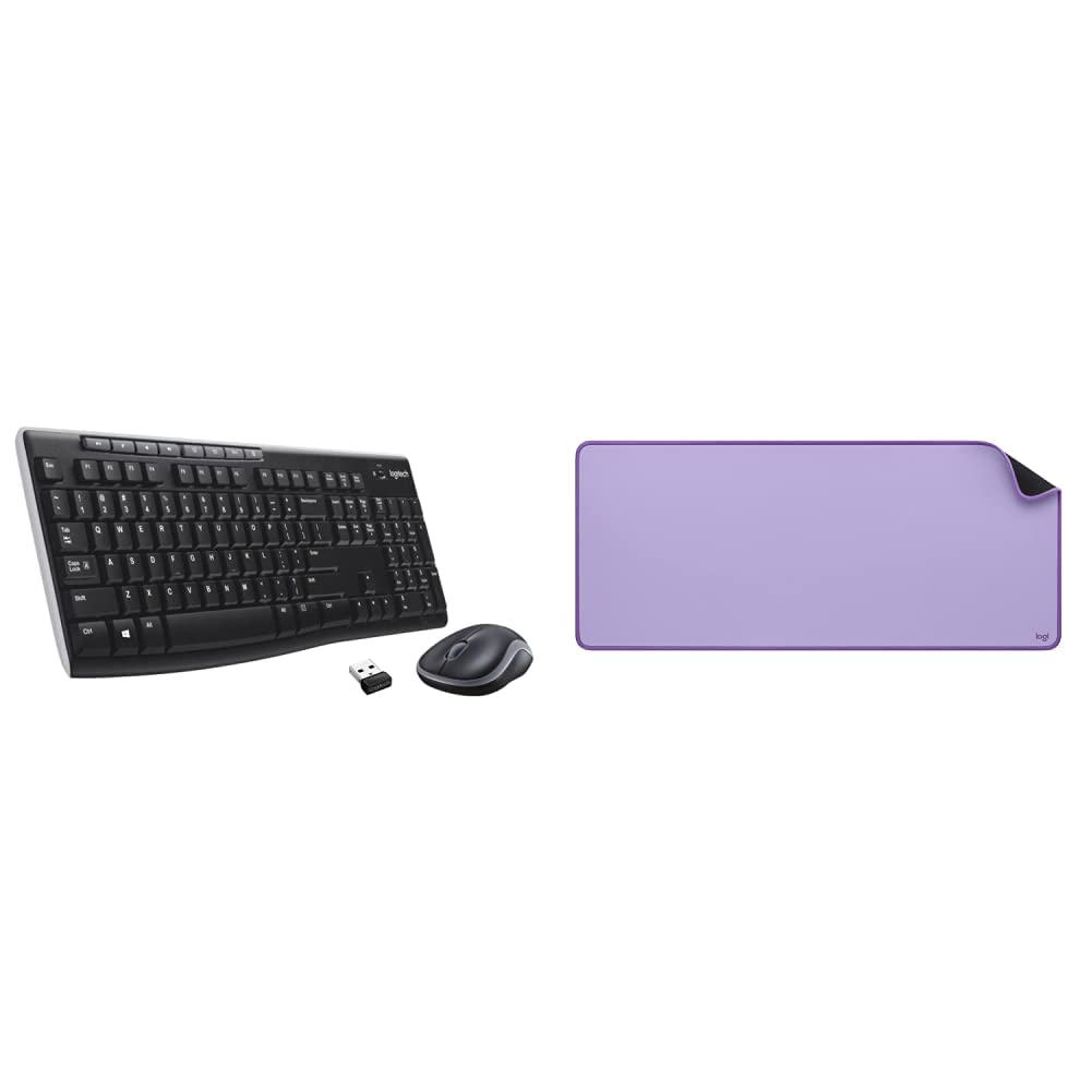 (Open Box)Logitech MK275 USB Wireless Keyboard and Mouse Set for Windows, 2.4 GHz Wireless, Compact Wireless Mouse, 8 Multimedia & Shortcut Keys, 2-Year Battery Life, PC/Laptop - Black