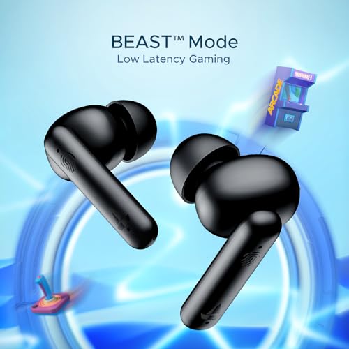 (Without Box) boAt Airdopes 141 Bluetooth Truly Wireless in-Ear Earbuds w/ 42H Playtime,Low Latency Mode for Gaming, ENx Tech, IWP, IPX4 Water Resistance, Smooth Touch Controls