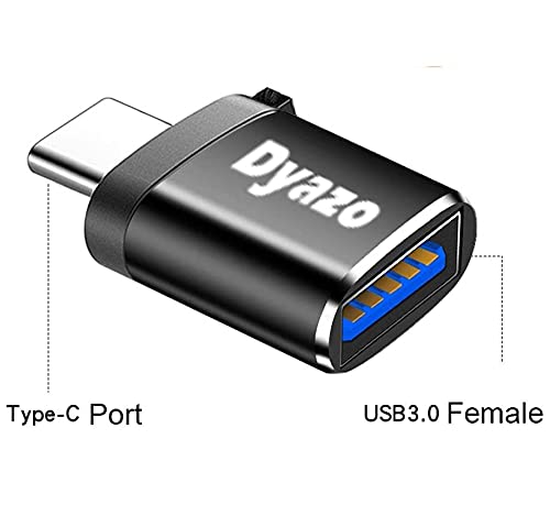 (Open Box) Dyazo Aluminium Portable High Speed Micro USB to USB A Female OTG Adapter/Converter Compatible with Samsung S6 Edje S7 Edge S4 LG G4, Mouse, Keyboard, Flash Drive All Micro O.T.G Enable Devices