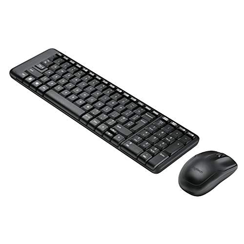 (Open Box) Logitech MK215 Wireless Keyboard and Mouse Combo, 2.4 GHz Wireless, 3 Years Warranty, Compact Design, 2-Year Battery Life(Keyboard),5 Month Battery Life(Mouse) PC/Laptop- Black