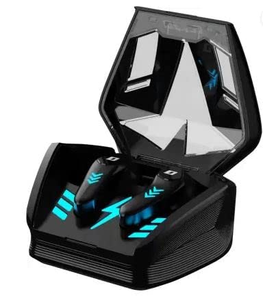 (Without Box) DEFY Gravity Turbo with Low Latency for Gaming, 30 Hours Playback, LED Lights Bluetooth Headset