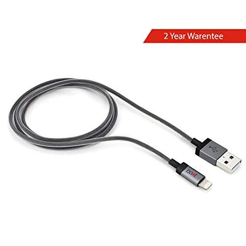 (Open box)boAt LTG 500 Apple MFI Certified for iPhone, iPad and iPod 2Mtr Data Cable(Metallic Silver)