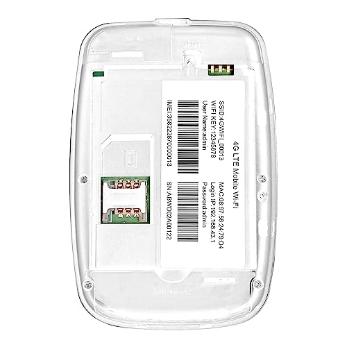 (Open Box) amazon basics 4G LTE Wireless Dongle with All Sim Network Support|Plug&Play Data Card Stick with Up to 150Mbps WiFi Hotspot|2100Mah Rechargeable Battery|Sim Adapter Included (White),Single_Band