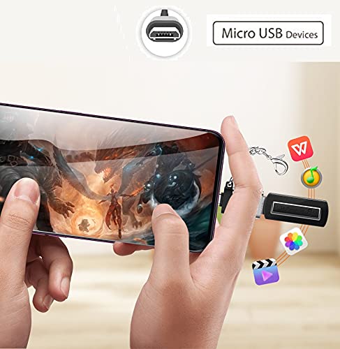 (Open Box) Dyazo Aluminium Portable High Speed Micro USB to USB A Female OTG Adapter/Converter Compatible with Samsung S6 Edje S7 Edge S4 LG G4, Mouse, Keyboard, Flash Drive All Micro O.T.G Enable Devices