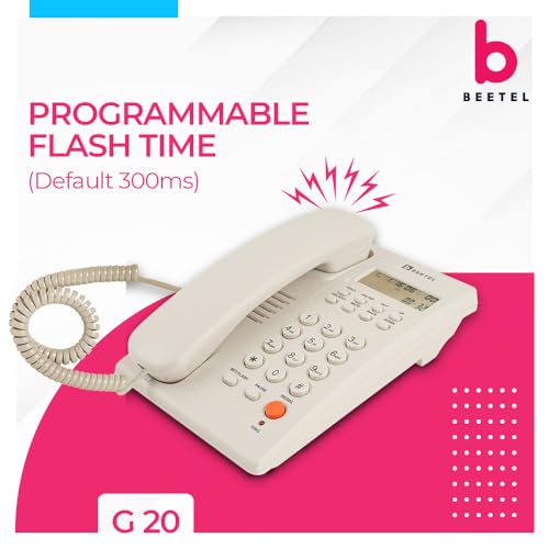 (Open Box) Beetel B11 Corded Landline Phone, Ringer Volume Control, LED for Ring Indication, Wall/Desk Mountable, Classic Design, Clear Call Quality, Mute/Pause/Flash/Redial Function (Made in India)(Black)(B11)