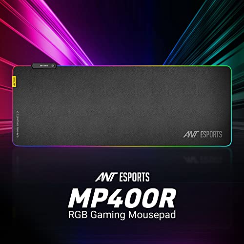 (Open box)Ant Esports MP280S - Speed Gaming Mouse Pad-L- Large with Stitched Edges, Waterproof Non-Slip Base for Gaming & Office – Black