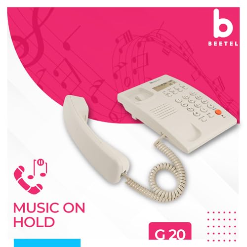 (Open Box) Beetel B11 Corded Landline Phone, Ringer Volume Control, LED for Ring Indication, Wall/Desk Mountable, Classic Design, Clear Call Quality, Mute/Pause/Flash/Redial Function (Made in India)(Black)(B11)