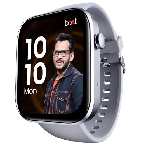 (Without Box) boAt Wave Lite Smart Watch w/ 1.69" (4.2 cm) HD Display, Heart Rate & SpO2 Level Monitor, Multiple Watch Faces, Activity Tracker, Multiple Sports Modes & IP68 (Deep Blue)