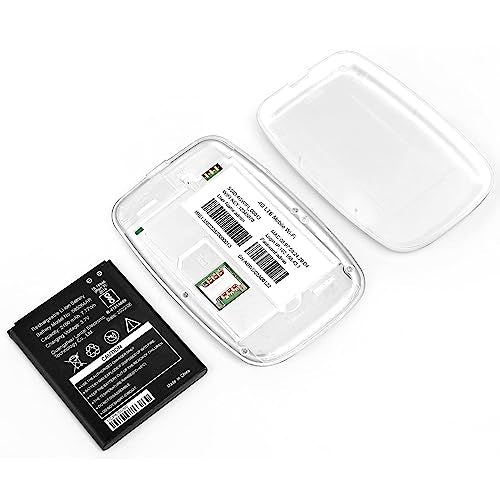 (Open Box) amazon basics 4G LTE Wireless Dongle with All Sim Network Support|Plug&Play Data Card Stick with Up to 150Mbps WiFi Hotspot|2100Mah Rechargeable Battery|Sim Adapter Included (White),Single_Band