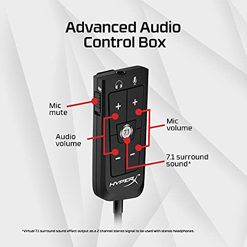 (OPEN BOX)HyperX Cloud Core On-Ear Wired Gaming Headset with Mic for PC, DTS Headpone:X (Black)