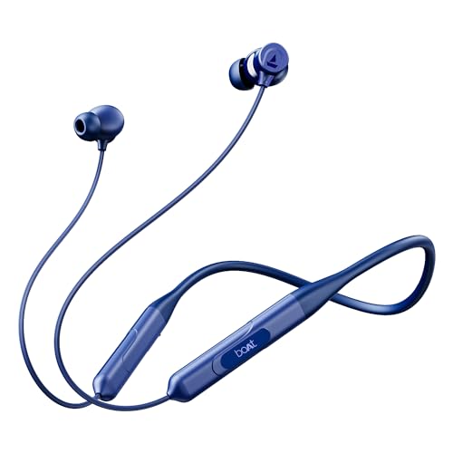 (Open Box)boAt Rockerz 255 Touch Neckband with Full Touch Controls,Spatial Audio,Up to 30H Playtime,ASAP Charge,Beast Mode,Enx Technology(Deep Blue),in-Ear,Bluetooth