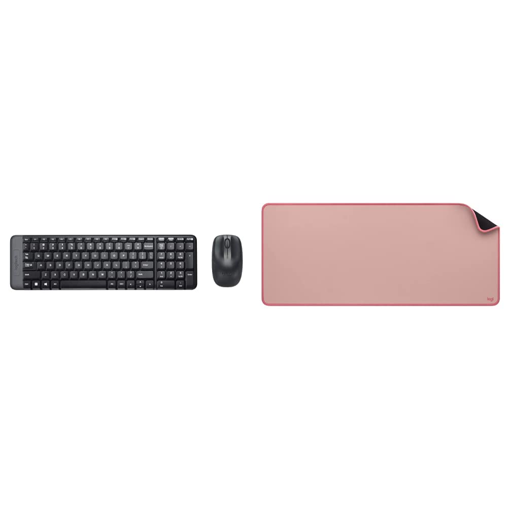 (Open Box) Logitech MK215 Wireless Keyboard and Mouse Combo, 2.4 GHz Wireless, 3 Years Warranty, Compact Design, 2-Year Battery Life(Keyboard),5 Month Battery Life(Mouse) PC/Laptop- Black