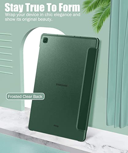 (Open Box)SwooK Case Compatible with Galaxy Tab S6 Lite 10.4 2020, Stand Cover with Translucent Frosted PC Back Shell Fit Samsung Galaxy Tab S6 Lite 10.4 2020 SM-P610/P615 (S6 lite 10.4 Inch, Aqua)