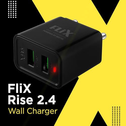 (Open Box) FLiX (Beetel) Storm 33W PD & QC Dual Port Wall Charger,USB Type A & Type C Output Widely Compatible for All Android & IOS Devices,Enhanced Safety,Light Weight & Compact,with Type C Cable (White–SD133)