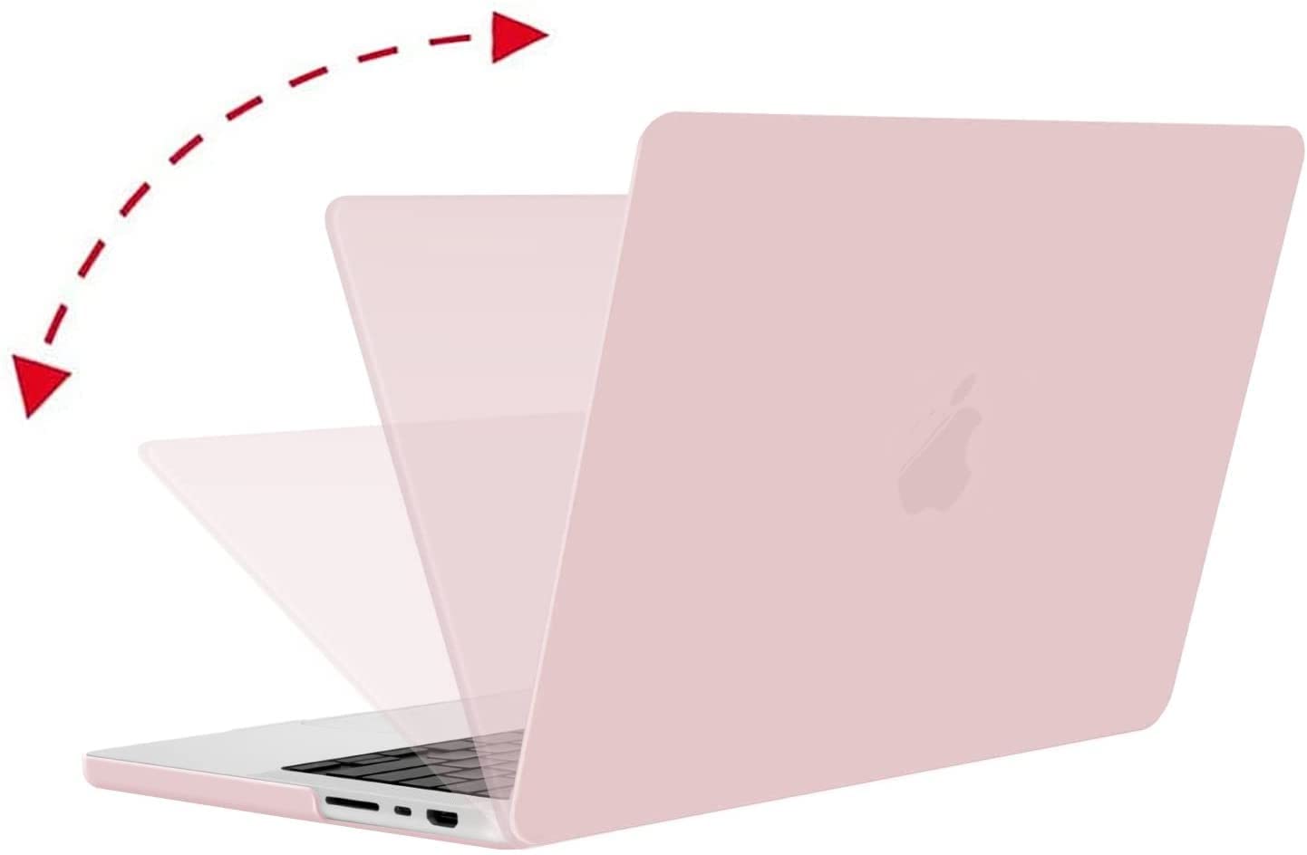 (OPEN BOX)MOCA Case for MacBook Air 13.6 inch Case 2022 2023 2024 Release M3 A3113 M2 A2681 with Touch ID,Hard Shell Case Cover (Frost Clear)