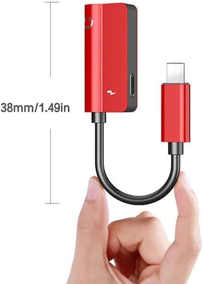 (Open Box) JGD PRODUCTS 2in1 USB C to 3.5mm Audio Adapter and Charger Compatible with OnePlus 10 pro Oneplus 11R 7T 8T 9 Pro and All oneplus Devices|| Not for Samsung and Other Devices (Black)