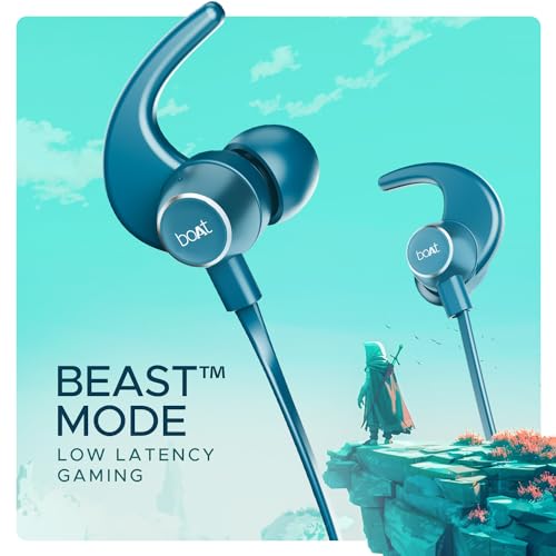 (Open Box)boAt Rockerz 255 Touch Neckband with Full Touch Controls,Spatial Audio,Up to 30H Playtime,ASAP Charge,Beast Mode,Enx Technology(Deep Blue),in-Ear,Bluetooth